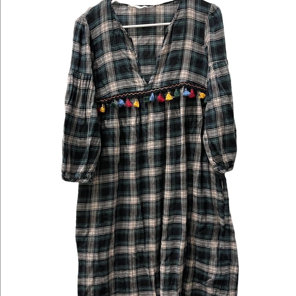 Zara Trafaluc plaid dress size medium - Picture 1 of 6